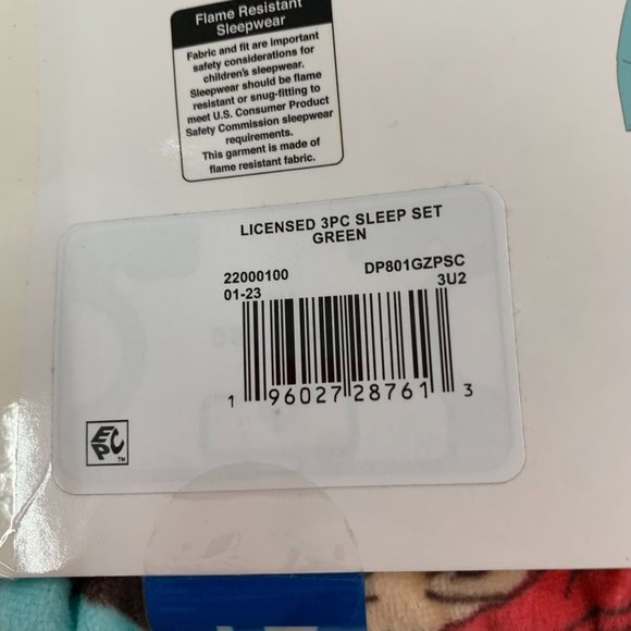 Disney Princess  3-piece Pajama Set 2T Graphic Print Shirts and Pants Blue 2T - Picture 4 of 5